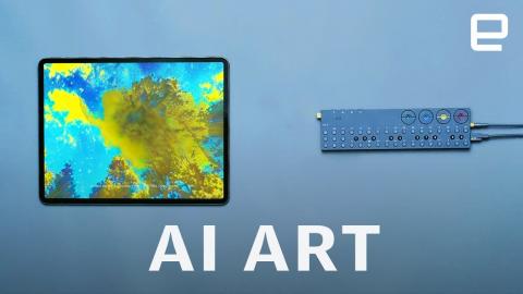 AI image generator simulates synesthesia with the Teenage Engineering OP-Z