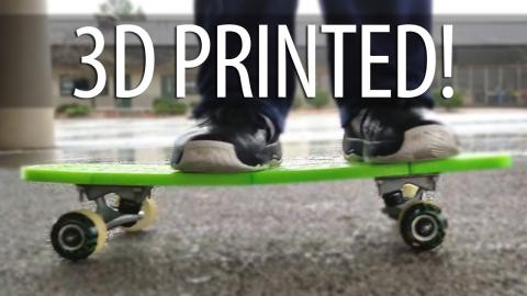 Assembling & Testing a 3D Printed Skateboard. Does It Work. Yes. Sort Of. 3D Printing Cool Stuff!