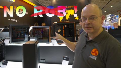 be quiet! booth visit Computex 2018 - no RGB!